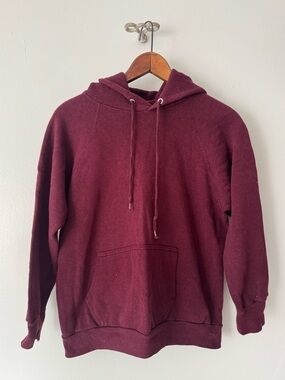 Vintage Tultex Made in USA Burgundy Hoodie.